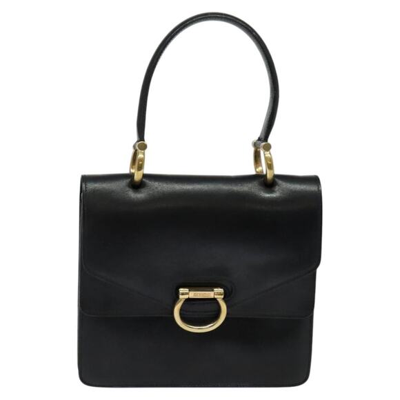 CELINE Hand Bag Leather Black Gold - Picture 2 of 12